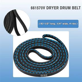 img 2 attached to 4392067 Dryer Replacement Parts with WPW10314173 Drum Roller, 661570V Belt, and 279640 Idler Pulley - Maintenance Kit Replacing 2015 4392067VP 80047 587637 AP3109602 PS373088 EAP373088