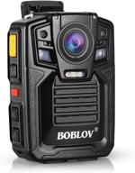 📷 boblov 1296p body worn camera with audio 64gb: ideal for law enforcement, security guards | waterproof, night vision, wide angle logo