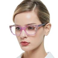 👓 occi chiari women's cateye nerd reading glasses ranging from 0 to 6.0 magnification logo
