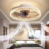 bladeless ceiling fan light with remote control, dimmable 3 color 3 speeds timing, modern indoor flush mount low profile fan for kids room bedroom living room логотип