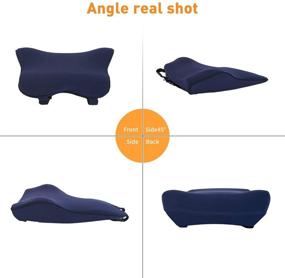 img 3 attached to 🚗 Dreamer Car Lumbar Support Pillow for Cars - Memory Foam Back Support Cushion for Car Seat - Relieve Fatigue During Driving - Blue