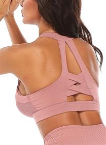 img 3 attached to Ultimate High Impact Workout: Women's Racerback Sports Bras for Gym, Fitness, and Running