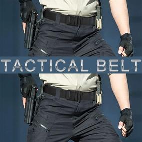 img 3 attached to 🔒 Tactical Buckle: Quick Release Military Stretch Men's Accessories for Belts