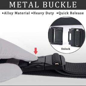 img 2 attached to 🔒 Tactical Buckle: Quick Release Military Stretch Men's Accessories for Belts