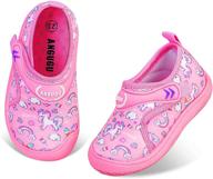 angugu water toddlers little unicorn girls' shoes and athletic footwear logo