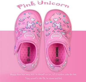 img 3 attached to Angugu Water Toddlers Little Unicorn Girls' Shoes and Athletic Footwear