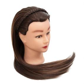 img 2 attached to Cosmetology Mannequin 26 28Inches Training Synthetic Hair Care