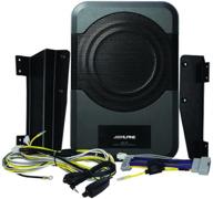 улучшите звук в вашем jeep wrangler с помощью alpine electronics pwe-s8-wra powered subwoofer логотип