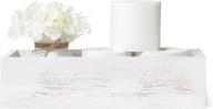 🚽 mkono white wood toilet paper holder box with mason jar: funny farmhouse bathroom decor and paper storage basket logo