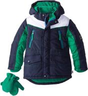 🧥 colorblock puffy jacket for rothschild little boys logo