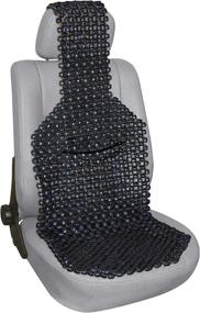 img 4 attached to 🚗 Enhance Your Driving Comfort with the Zento Deals Black Wood Beaded Seat Cushion-5/8 Thick