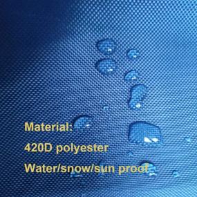 img 4 attached to Waterproof Trailerable Boat Covers - Heavy Duty - Blue (17-19 ft)