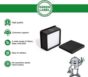 img 3 attached to 🔍 High-Quality Green Label F66 HEPA and Foam Filter Kit for Upright Vacuum Cleaners (Similar to 304708001)