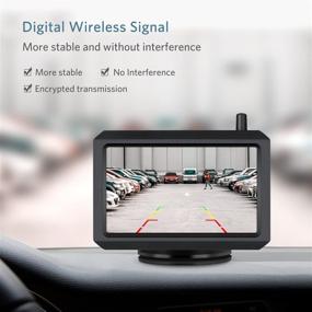 img 3 attached to 🚗 BOSCAM K7: 5 Inch Wireless Backup Camera Kit with Digital Signal, Waterproof Rear View Camera and 5" TFT-LCD Monitor – Perfect for Sedans, Pickup Trucks, SUVs, and Minivans