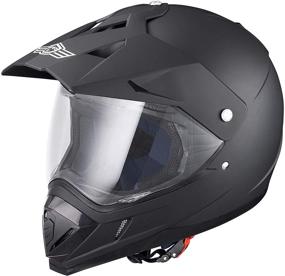 img 4 attached to AHR H-VEN30 DOT Full Face Motorcycle Helmet: Lightweight ABS, Dirt Bike Motocross, PC Visor, Motorbike Touring Racing M