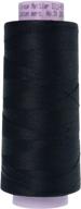 🧵 метлер шелковая нить silk-finish, 2000 ярдов/1829м, черная: прочная и универсальная нить для шитья для всех проектов. логотип
