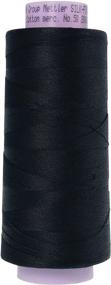 img 1 attached to 🧵 Mettler Silk-Finish Cotton Thread, 2000 yd/1829m, Black: Durable and Versatile Sewing Thread for all Projects