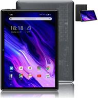 📱 high-performance 5g dual wifi tablet 10 inch with android 10.0 os - 64gb rom, 4gb ram, and 5mp camera: google gms certified tablet pc (gray) logo