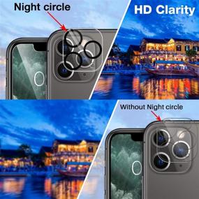 img 2 attached to 📱 Набор из 6 пленок LK для защиты экрана и камеры для iPhone 11 Pro Max 6,5 дюймов, закаленное стекло, совместимость с чехлом, простой инструмент для установки, высокая четкость изображения, твердость 9H.