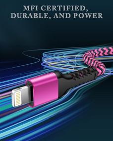 img 2 attached to Кабель Lightning длиной 10 футов - сертифицированный зарядник для iPhone с быстрой зарядкой, удлиненный USB-провод, длинная оплетенная линия передачи данных для синхронизации, совместимый с iPhone 13, 12 PRO MAX, 12 PRO, 12, 11 PRO MAX, 11 PRO, XS.