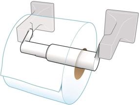 img 1 attached to Teravan Extra Large Toilet Paper Extender - Convert TP Holders for Double and Triple Rolls - Fits Most Fixtures - Easy to Use - Silver/Chrome - 1 Unit