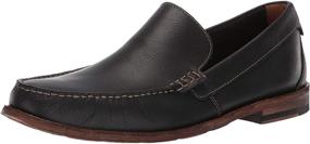img 4 attached to CLARKS Barnes Loafer Black Leather Men's Shoes for Loafers & Slip-Ons