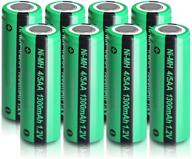 🔋 pack of 8 - 4/5aa rechargeable nimh batteries, 1.2v 1300mah capacity logo