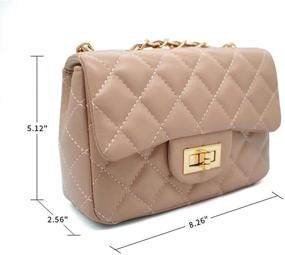 img 3 attached to Ophlid Designer Quilted Shoulder Crossbody Women's Handbags & Wallets