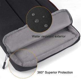 img 1 attached to Egiant 13.3 Inch Laptop Sleeve: 360 Protective Handbag for MacBook Air 13, Mac Pro 13 📱 Retina, and Surface Book Laptop 3 2 - Shock-proof, Water Repellent Case with 3 Accessory Pockets (Black)