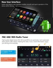 img 2 attached to 🚗 Eincar Android Auto Car Stereo Carplay Radio with Bluetooth and Backup Camera, 7-Inch Touch Screen GPS Navigation Double 2 Din Quad Core Head Unit with Mirrorlink, WiFi, USB, SD, and Steering Wheel Control Support