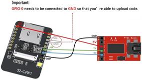 img 1 attached to Разработочная плата для камеры KeeYees с камерой модуля 2MP OV2640, WiFi, Bluetooth, 4M PSRAM, двухъядерный 32-битный CPU, конвертер USB в последовательный TTL FT232RL FTDI и 40-пиновым проводом-шунтом.