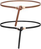 👗 jasgood adjustable leather belts: fashionable women's dress accessories logo