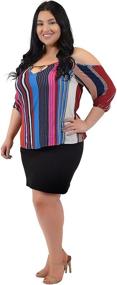 img 2 attached to 👗 Stretch Comfort Women's Skirt XXXL: Ultimate Plus-Size Fashion for Women's Clothing