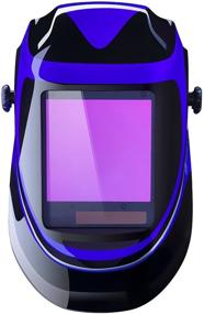 img 4 attached to 🔆 Solar Powered Welding Helmet: Professional Auto Darkening Hood with Wide Lens & Adjustable Shade Range 4/9-13 - Ideal for Mig Tig Arc Welding, Weld Grinding, and More!