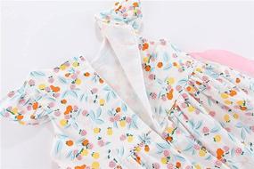 img 1 attached to 👗 Cute Cartoon Prints Summer Casual Dress for Little Girls by Mud Kingdom
