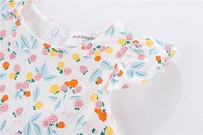img 2 attached to 👗 Cute Cartoon Prints Summer Casual Dress for Little Girls by Mud Kingdom