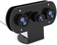 📷 infrared night vision ir camera for raspberry pi 4/pi 3: enhance home security, diy projects, and 3d printing with adjustable-focus webcam and acrylic holder case logo