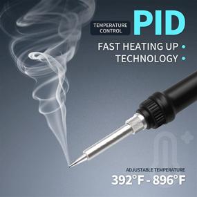 img 2 attached to 🔥 AIRMX Soldering Station: Adjustable Temperature Range of 392℉ to 896℉ for Precision Soldering