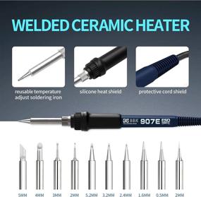 img 1 attached to 🔥 AIRMX Soldering Station: Adjustable Temperature Range of 392℉ to 896℉ for Precision Soldering