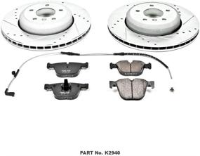 img 1 attached to 🔝 Улучшите Вашу тормозную систему с помощью комплекта Power Stop K2940 с карбоновыми тормозными колодками и сверлеными и зубчатыми роторами.