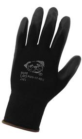img 3 attached to 🧤 Premium Black Nylon Gloves with Polyurethane Coated Palm - Large Size (12 Pair/Pkg) by Global Glove PUG-17-L
