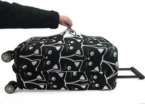 img 1 attached to 🧳 Premium Madifennina Spandex Luggage Protector Suitcase Cover: Stylish and Durable Travel Accessory
