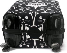 img 2 attached to 🧳 Premium Madifennina Spandex Luggage Protector Suitcase Cover: Stylish and Durable Travel Accessory