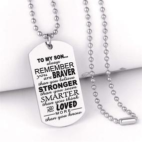 img 1 attached to FAYERXL Personalized Dog Tag Necklaces: Memorable Gifts for Birthdays, Graduations, and Valentine's Day