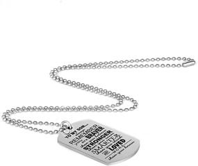 img 2 attached to FAYERXL Personalized Dog Tag Necklaces: Memorable Gifts for Birthdays, Graduations, and Valentine's Day