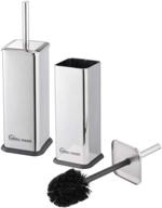 🚽 simpli-magic large stainless steel 2 pack toilet brush and holder: premium quality for effective cleaning logo