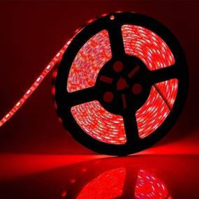 img 3 attached to 🔴 SuperNight 16.4ft Waterproof Red LED Strip Light 5050 for Bedroom, TV, Christmas, Party, Car, Boat – Brighter 300 LEDs SMD 5050 in comparison to SMD 2835