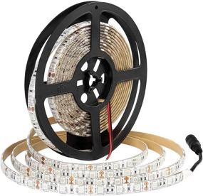 img 1 attached to 🔴 SuperNight 16.4ft Waterproof Red LED Strip Light 5050 for Bedroom, TV, Christmas, Party, Car, Boat – Brighter 300 LEDs SMD 5050 in comparison to SMD 2835