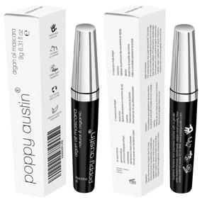 img 1 attached to 🌿 Poppy Austin Vegan Mascara - Gentle, Hypoallergenic, Cruelty-Free, Organic, All-Natural with Argan Oil - Sensitive Eyes Friendly - Black 0.31 fl oz