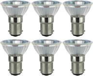 💡 pack of 6 sunlite 20w mr11 quartz reflector narrow floodlight halogen light bulbs, 12v, non-dimmable, cool white 5000k logo